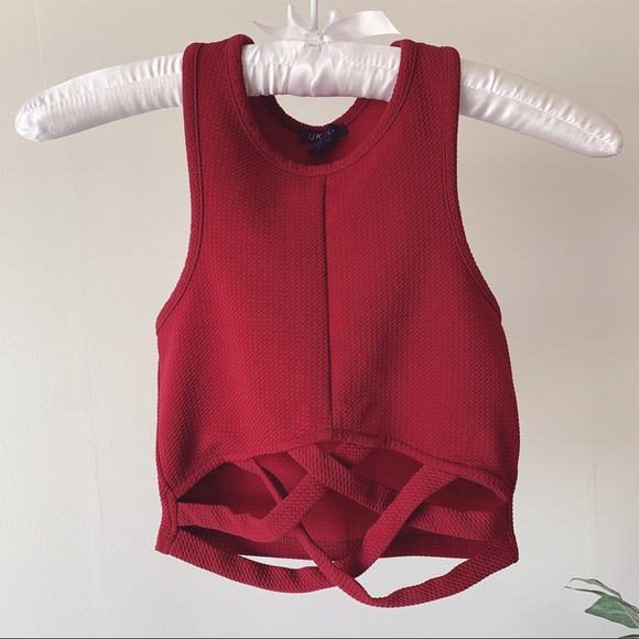 UK2LA Tops - Cut-Out Crop Top